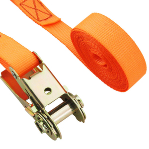 Cinghie a cricchetto arancioni per impieghi gravosi con ganci a S e fibbia in metallo resistente per portapacchi auto - Product Image 2