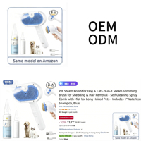 Brosse de toilettage pour chien à brume fraîche, démêlante et antistatique, en matériau écologique de qualité supérieure, pour une utilisation quotidienne sûre des animaux de compagnie
