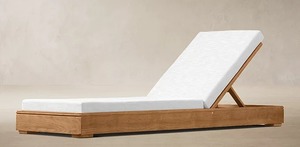 Ensemble de table à manger d'extérieur en teck, meubles en bois contemporains pour patio et jardin, coussin durable non imperméable - Product Image 6
