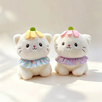 Peluches d'ours de 20-25 cm pour machines à griffes et jeux de récompenses, motifs de dessins animés variés, sac en maille polyester, vente en gros en vrac