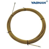 Extracteur de câble en acier à ressort de 4mm * 20M Extracteur de fil résistant à la rouille pour un filetage efficace des murs et des tuyaux dans l'électricité