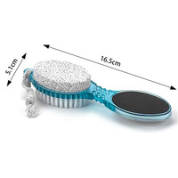Kit de pédicure et manucure : lime à pieds, pierre ponce, brosse de nettoyage, lime en plastique, lime à ongles, râpe à pieds, éliminateur de callosités pour usage domestique
