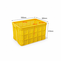 Conteneurs en plastique PP de haute qualité 550x365x310mm, paniers à légumes empilables, écologiques, durables, boîtes de logistique