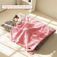 Fauteuil convertible pour enfants, fauteuil inclinable en mousse haute densité, design moderne, revêtement en tissu côtelé - Canapé de sol pour le jeu