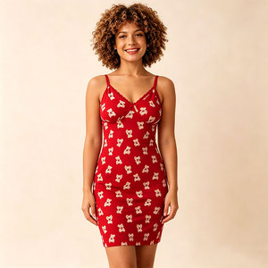 Camisón navideño personalizado para mujer, ropa de dormir navideña, vestido de algodón y bambú, suave y cómodo. - Product Image 1