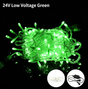 ไฟ LED สายยาว 24V สำหรับภายนอกอาคาร กันน้ำ พร้อมรีโมทคอนโทรล พลังงานแสงอาทิตย์ สำหรับตกแต่งต้นไม้ ไฟกระพริบสำหรับคริสต์มาส - Product Image 4
