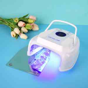 Secador de esmalte de gel de uñas LED UV recargable portátil de 72W lámpara de uñas inalámbrica más fuerte - Product Image 2