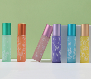 Envase de Vidrio de 10 ml con Rodillo, Color Macaron, para Botellas de Aceites Esenciales y Cosméticos, Hermético, Antiderrames, Recargable, para Viaje - Product Image 3