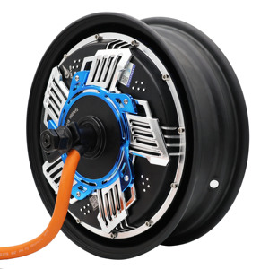 มอเตอร์ไร้แปรงถ่าน DKYS 72V 12'50H6000W เหมาะสำหรับมอเตอร์รถจักรยานยนต์ประหยัดพลังงาน สีฟ้า 12'50H6000W มอเตอร์แม่เหล็ก - Product Image 4