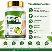 Capsules de Garcinia Cambogia à Marque Blanche, Brûleur de Graisse Naturel à Base de Plantes, Capsules de Biotine pour la Perte de Poids, Acide Hydroxycitrique (HCA), Vente en Gros Direct Usine