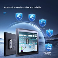 PC industriel tout-en-un 17' avec 4 Go de RAM, 128 Go de stockage, processeur Intel I3/i7, entièrement fermé, montage encastré, capacitif résistif