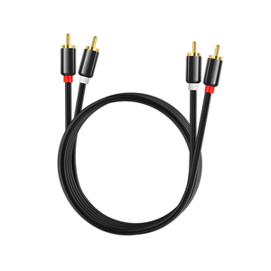 2RCA Cáp âm thanh đôi cắm trái và phải kênh Hợp kim nhôm TV âm thanh khuếch đại công suất kết nối cáp - Product Image 1