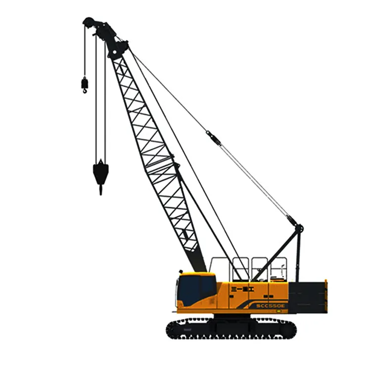 Подержанный Телескопический гусеничный кран на 50 тонн sany-SCC550E ниже заводской цены на складе
