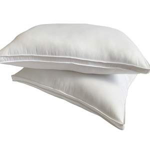 Oreillers de lit de qualité supérieure, doux et confortables, lot de 2, garnissage en fibres de polyester, housse en coton - Product Image 3