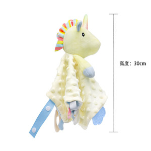 프로모션용 맞춤형 PP 코튼 코끼리 인형 장난감 민트 도트 개인 맞춤 귀여운 아기 안전 담요 - Product Image 4