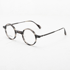 Gafas Redondas de Montura Completa con Patrón de Mármol, Marco de Titanio, Anti-UV, Ligeras, Unisex, para Adultos, Monturas para Corrección de la Visión - Product Image 1