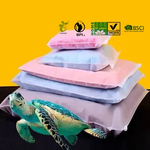 사용자 정의 인쇄 로고 지속 젖빛 명확한 의류 포장 투명 플라스틱 화장품 씰 지퍼 애 가방