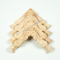 Bloques de esquina para tallado de madera, roseta redonda, escultura, rosettes de madera