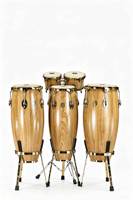 Ensemble de Bongos Professionnels en Bois Massif avec Peau de Chèvre, Instrument de Percussion Latine pour la Scène et les Entraînements de Groupe