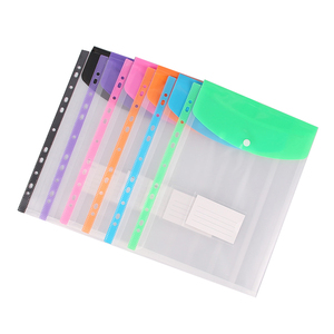 Tùy chỉnh không thấm nước A4 tài liệu thư mục tập tin túi với Snap Nút văn phòng mới mặt hàng văn phòng phẩm nhựa PP Chất liệu nộp hồ sơ sản phẩm - Product Image 6