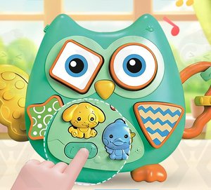 Wholesale Orff <b>Instrument</b> Owl Building Block Musical <b>Keyboard</b> Toy Puzzle Cartoon Animal Multicolored Shape Recognition - Product Image 3