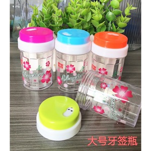 Large printed <b>toothpick</b> bottle, transparent printed <b>toothpick</b> bottle, plastic <b>toothpick</b> bottle, wholesale source for dollar - Product Image 2