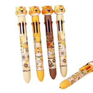 Bolígrafo de Plástico Multicolor con Tinta para Estudiantes Escolares, Totalmente Personalizable con Impresión de Logotipo a Todo Color, Decorativo con Cabeza de Animal de Dibujos Animados - Product Image 5