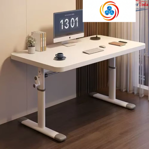 Escritorio Multifuncional Moderno de Madera Maciza con Diseño de Altura Ajustable, Ecológico y Duradero, para Estudio en Casa o Computadora - Product Image 4