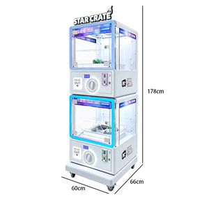Machine <span class=keywords><strong>de</strong></span> jeu d'arcade à monnayeur SOURCE, mini, <span class=keywords><strong>de</strong></span> bureau, à double couche, avec LED colorées et pince <span class=keywords><strong>de</strong></span> fixation - Product Image 6