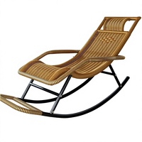 Fauteuil à bascule en métal moderne et minimaliste, mobilier de maison mobile, chaise de loisirs pour adulte, chaise longue de balcon