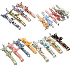 Collares de lujo personalizados para perros pequeños lazos florales lindos collares para perros y gatos - Product Image 5