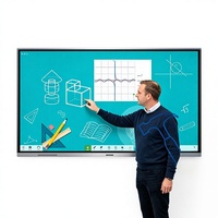 Tableau blanc électronique LED 4K infrarouge 20 points multi-touch de 65 pouces pour conférences/enseignement et formation d'entreprise