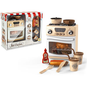 Ensemble de cuisine jouet avec four aux fonctions réelles - Product Image 1