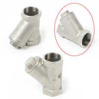 Katup Filter Saringan Tipe Y Berulir untuk Air Suhu Tinggi, Kontrol Manual, Baja Tahan Karat 304, TF PN16