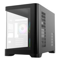 Casing Komputer Gaming dan Tower Desain Trendi Terbaru dari AntarcChill, Kabinet Desktop Casing CPU Kaca dengan Kipas ARGB