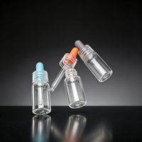 Flacon en verre transparent de 10 l pour sérum, emballage cosmétique écologique pour flacon d'huile essentielle