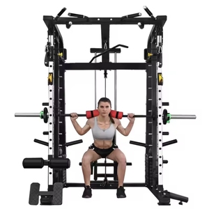 Gym Equipment Home Use All in One Power Cage <strong>Cable</strong> Crossover Multi Functional Trainer Power Rack Smith <strong>Squat</strong> <strong>Machine</strong> - Product Image 5