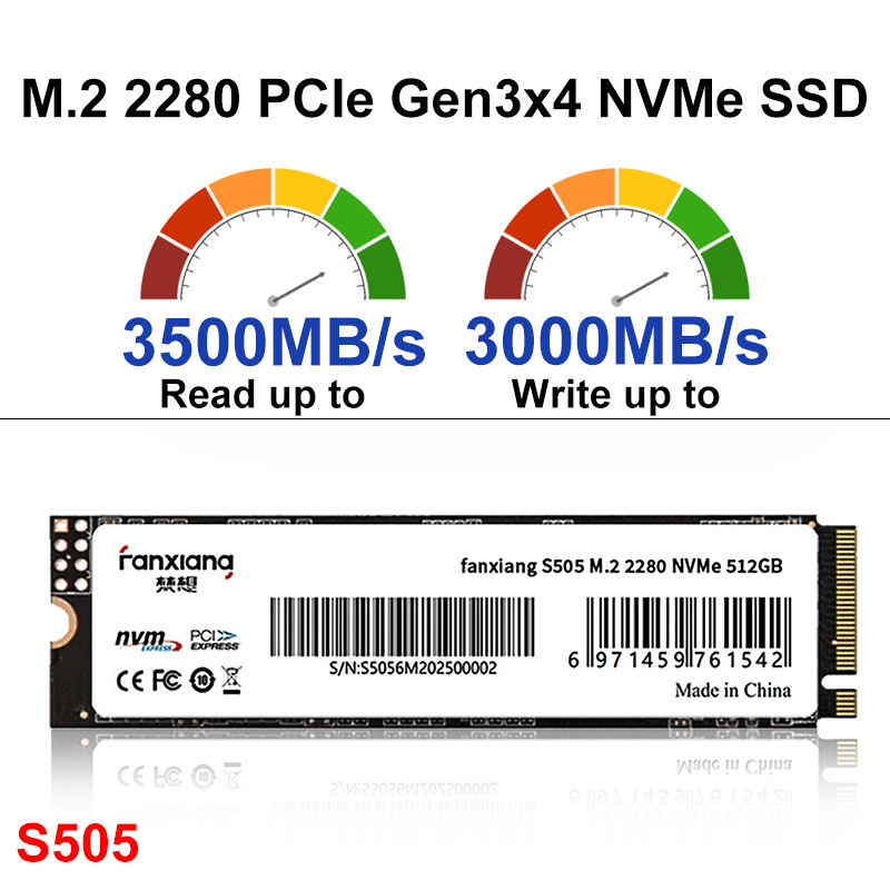 6 S505 M.2 2280 PCIe3.0 NVMe SSD