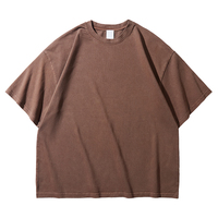 Kaos oblong pria rajutan berat 320 gsm ukuran besar, sablon digital, grosir, vintage