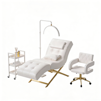 Lit de salon de beauté moderne Meientai, chaise longue ergonomique et lit de tatouage, lit de beauté avec tête réglable