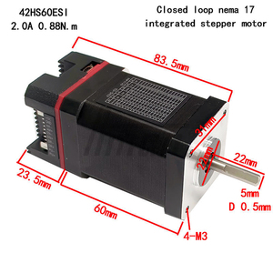 Moteur pas à pas hybride intégré en circuit fermé 42HS60ESI Nema 17, couple 0,88 N.m, courant 2 A, tension 2 V, pour véhicules d'ingénierie tout-terrain - Product Image 4
