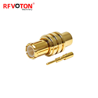 Connecteur RF droit 50 Ohm à prix d'usine, connecteur mâle MCX pour câble semi-rigide RG405, pour équipement de test