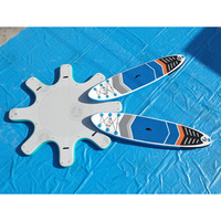 Plateforme de Yoga Gonflable pour SUP, Plateforme de Paddle Gonflable, Île Flottante pour Yoga, Tapis de Yoga Nautique