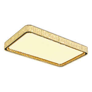Lámpara de techo moderna rectangular de cristal LED de montaje en superficie para sala de estar - Product Image 5