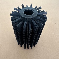 Pas de brosses à rouleaux cylindriques industrielles en nylon quantité minimale de commande personnalisées pour le nettoyage