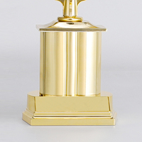 Diseño de trofeo dorado de alta calidad, trofeos de premio personalizados para la competición de campeonato de boxeo AD110