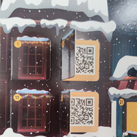 Cartón personalizado 25 días Navidad Adviento Calendario Juego