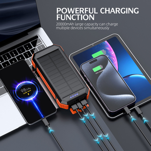 Usine 20000mah chargeur sans fil magnétique batterie externe de charge solaire centrale solaire portable pratique - Product Image 5