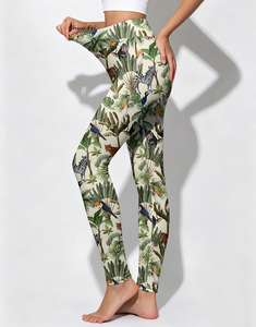 Leggings de Yoga de Cintura Alta para Mujer, Estampado de Animales de <span class=keywords><strong>la</strong></span> Selva, Ajuste Delgado, Pantalones Deportivos con Gráficos de Animales Tropicales - Product Image 3