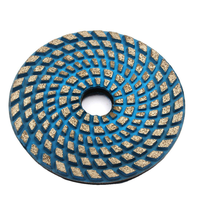 Disque de polissage en pierre JDK, disque de polissage humide en métal de 4 pouces pour le marbre, le granit, le béton, le ponçage des sols, de la fabrique d'outils diamantés
